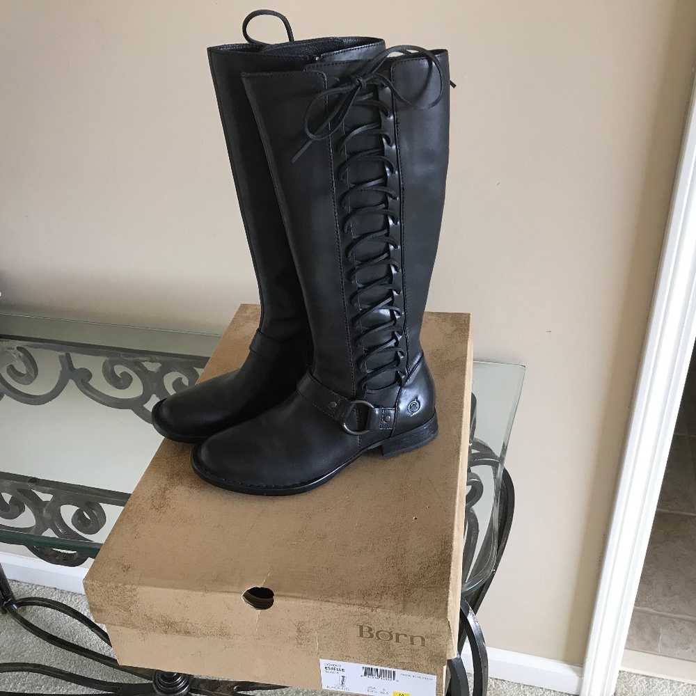 Born tall black boot